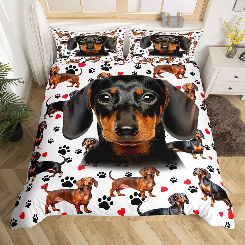 Cartoon Bedding Cute Animal Print Bedding Set