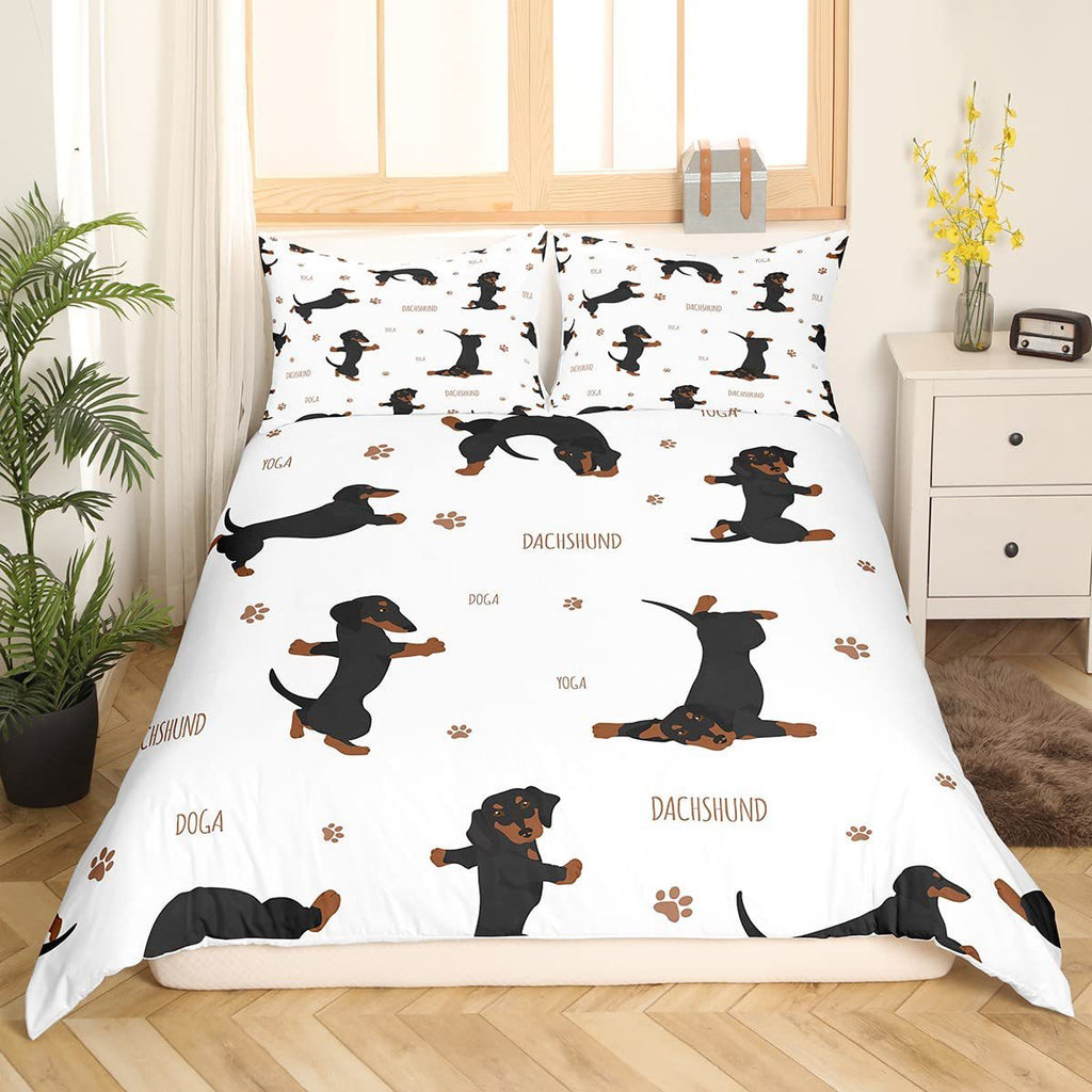 Cartoon Bedding Cute Animal Print Bedding Set