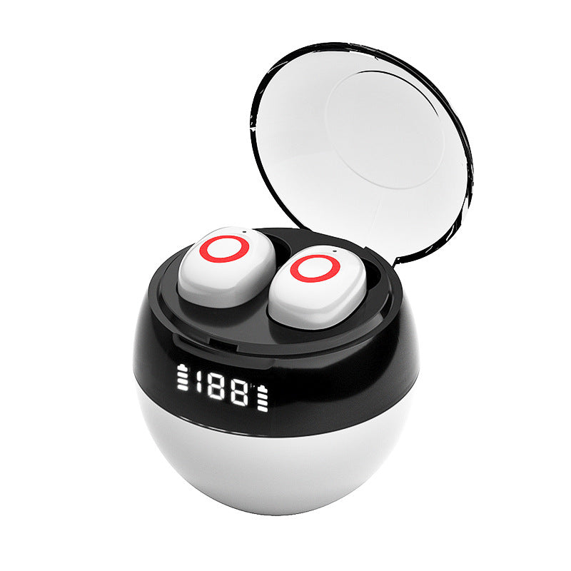J12 Real Wireless TWS Bluetooth Headset Three Real Power Display Cute Ball Shape