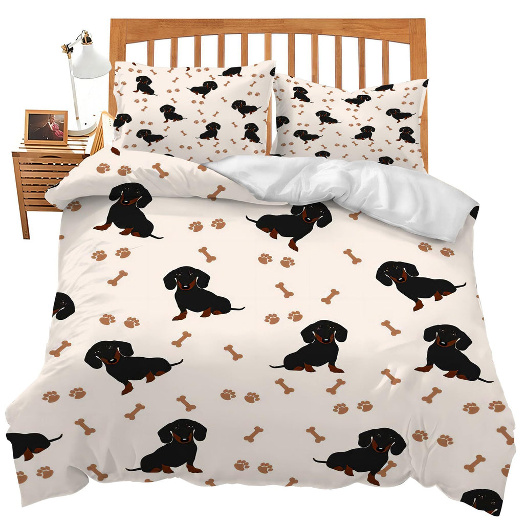 Cartoon Bedding Cute Animal Print Bedding Set