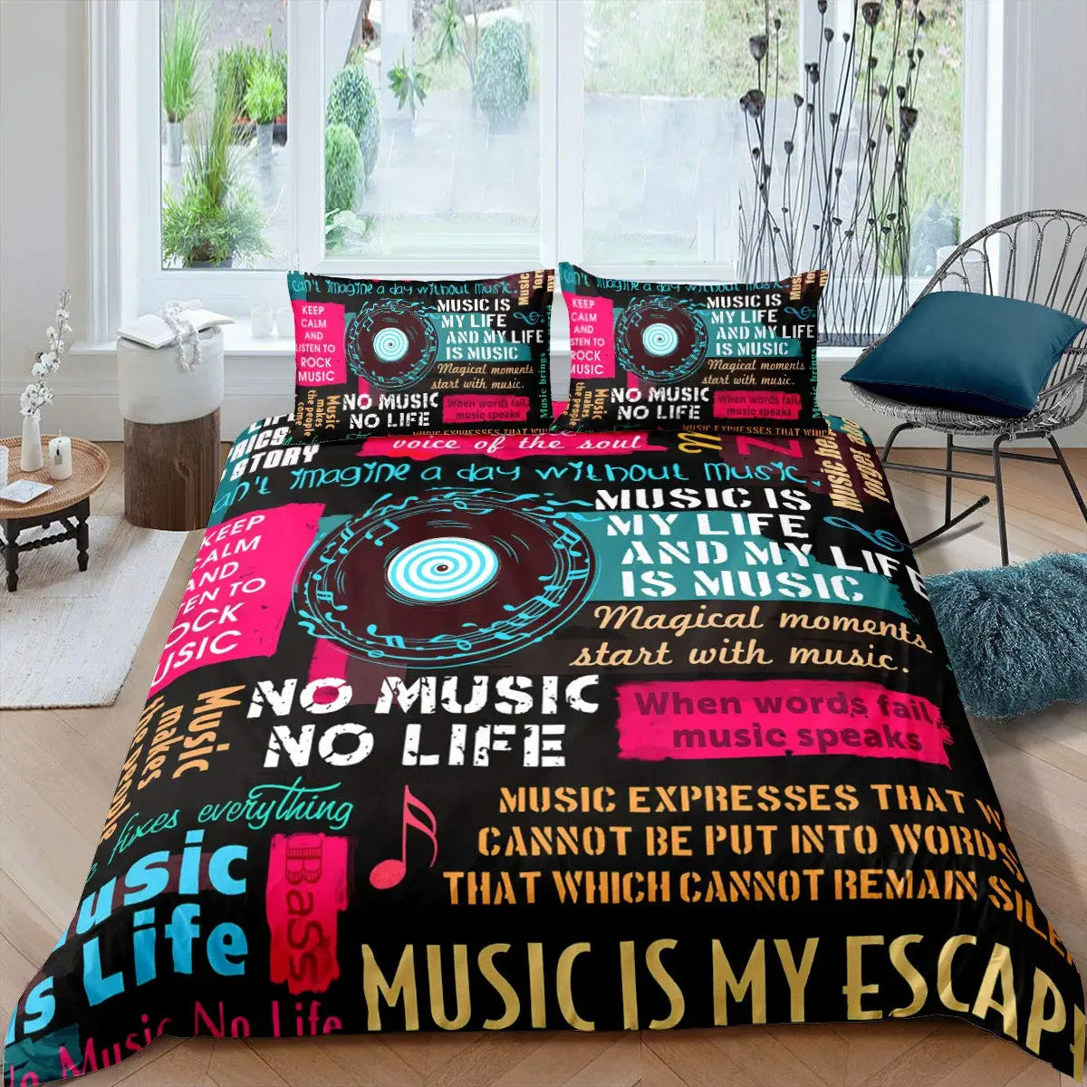 Rock Music Down Bedding