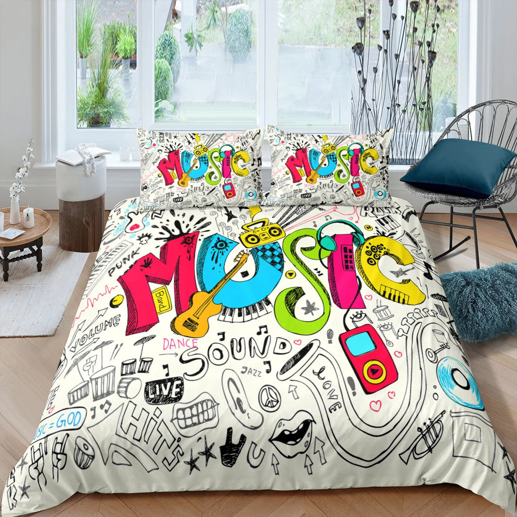 Rock Music Down Bedding