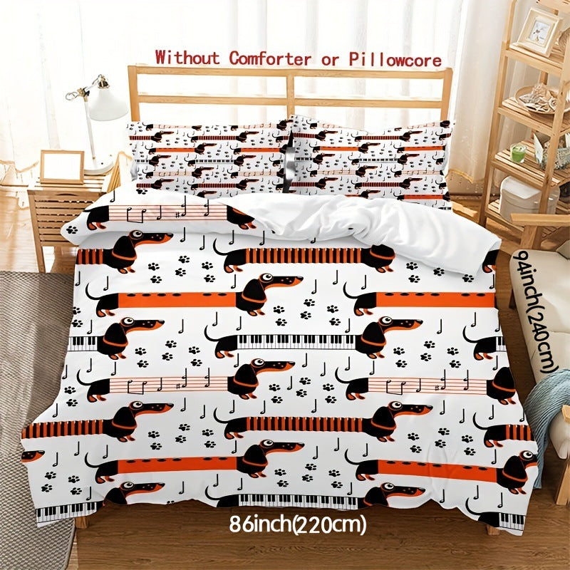 Cartoon Bedding Cute Animal Print Bedding Set