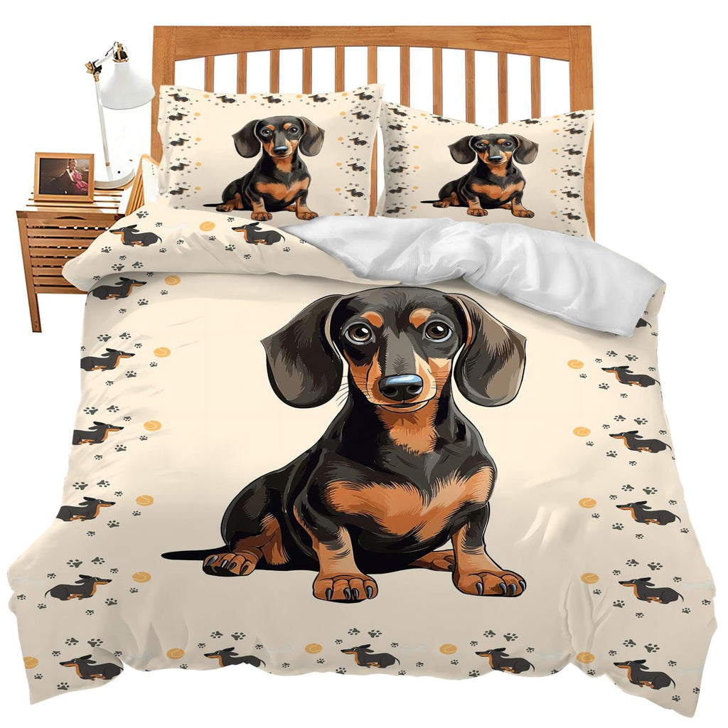 Cartoon Bedding Cute Animal Print Bedding Set