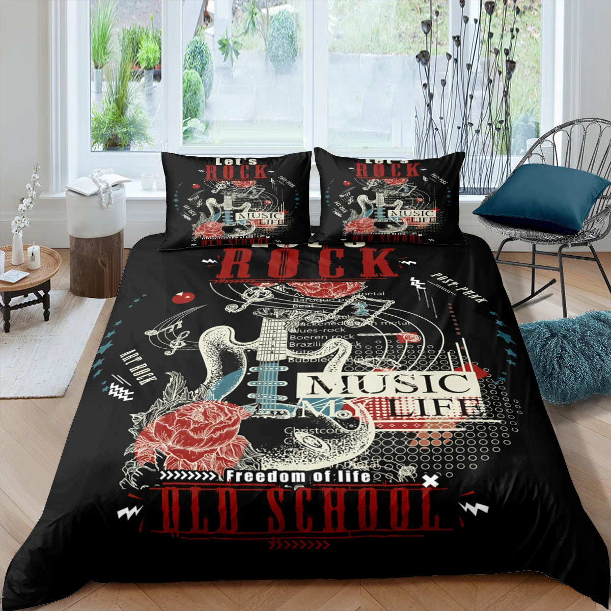 Rock Music Down Bedding