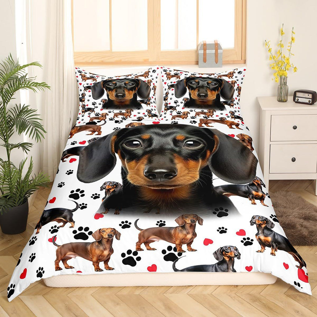 Cartoon Bedding Cute Animal Print Bedding Set
