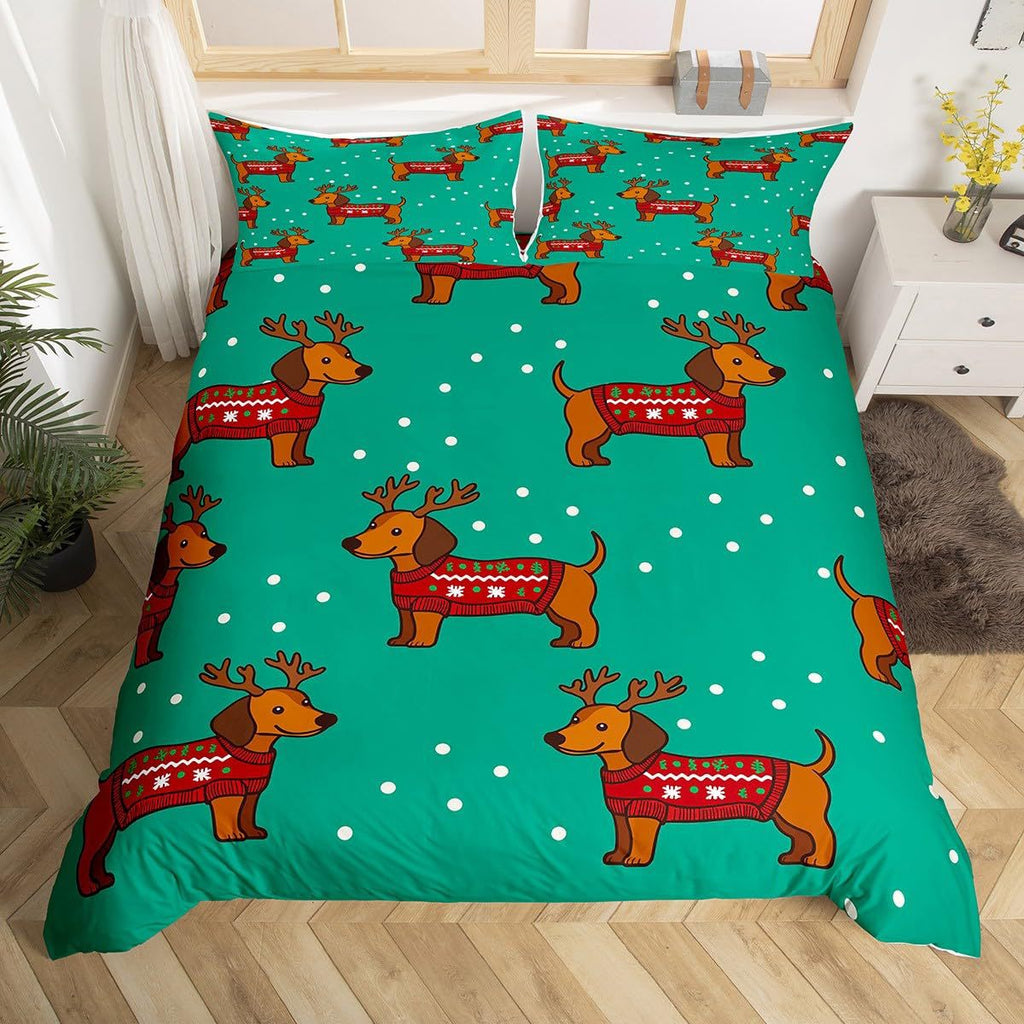 Cartoon Bedding Cute Animal Print Bedding Set