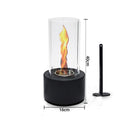 Rotating Real Fire Alcohol Fireplace Lamp Metal Circle