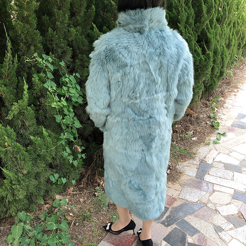 Loose And Thin Coat With Real Fur