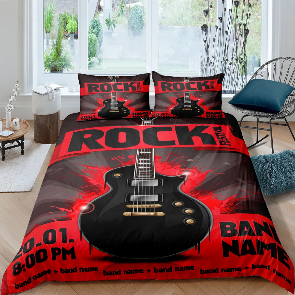 Rock Music Down Bedding