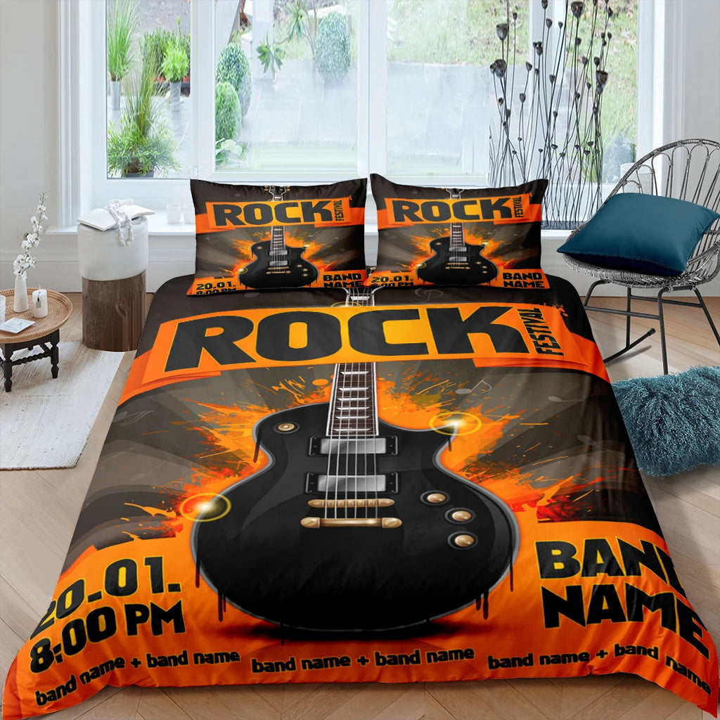 Rock Music Down Bedding