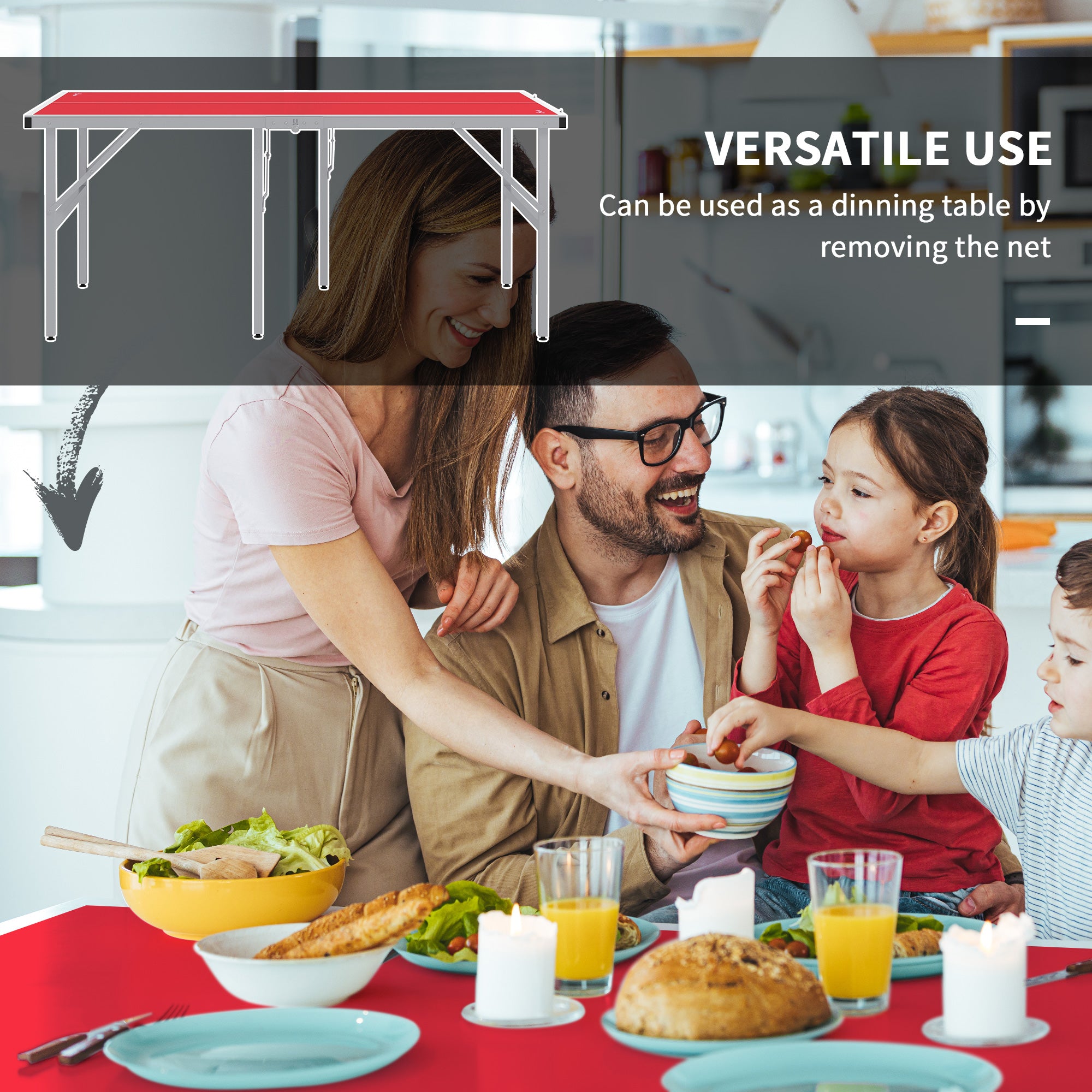 Portable Ping Pong Table Set