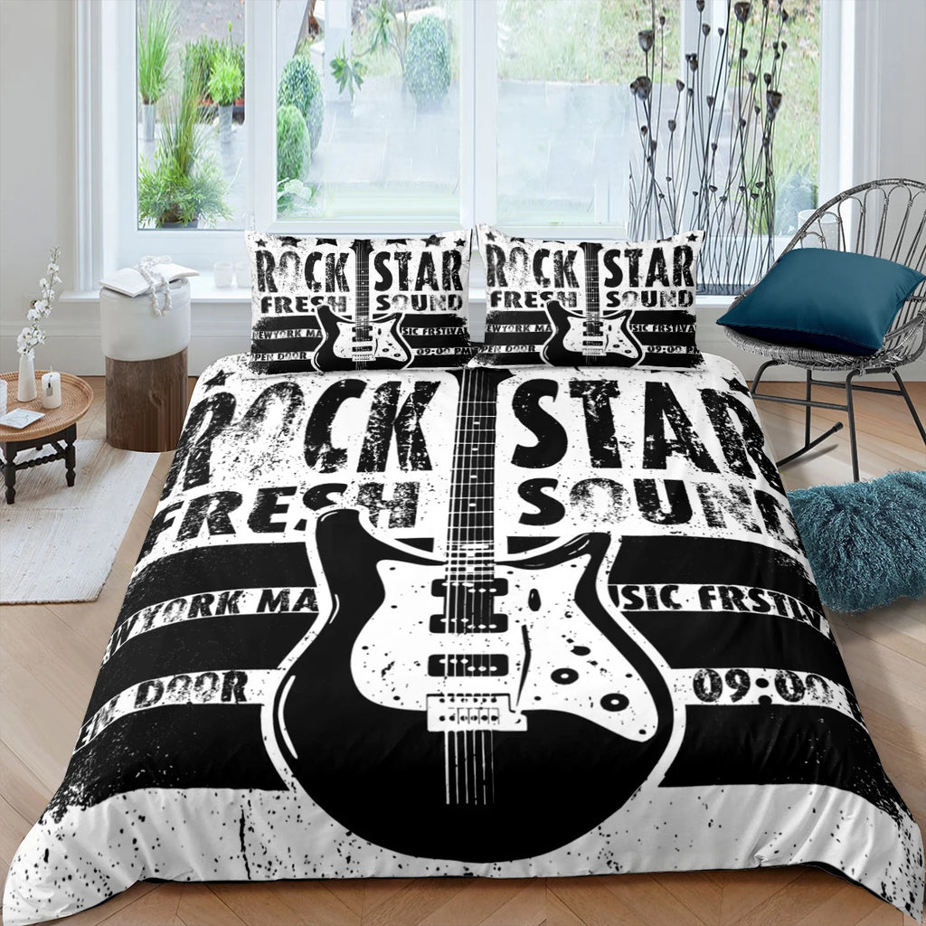 Rock Music Down Bedding