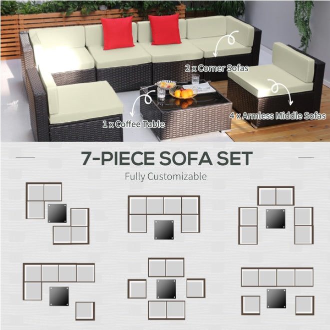 Pieces Patio Furniture Set